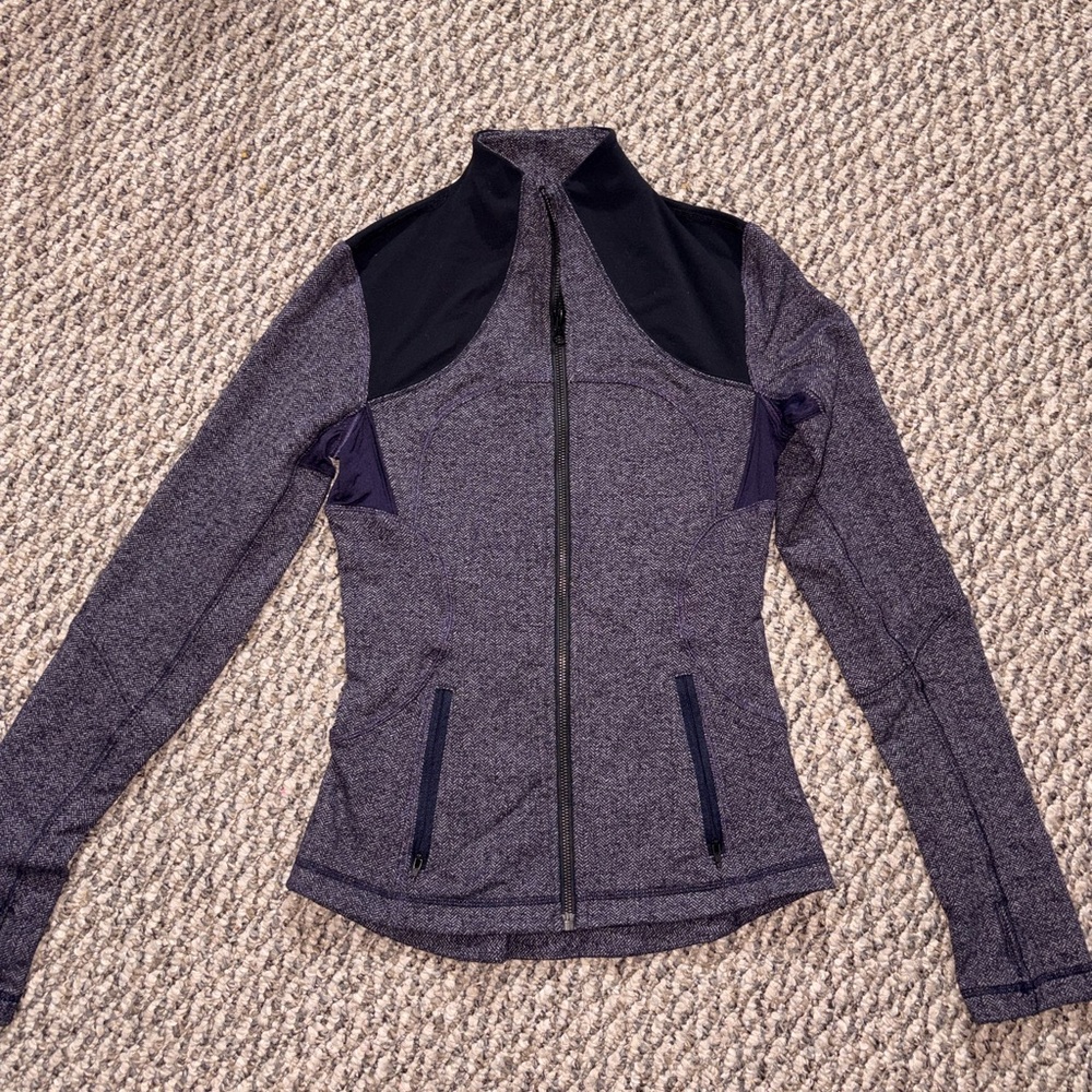lululemon athletica Heathered Purple and Black Utility Jacket